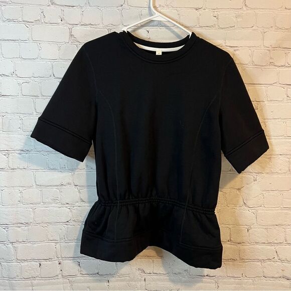 Lululemon Scuba Peplum Top Black size 8 - Picture 1 of 4